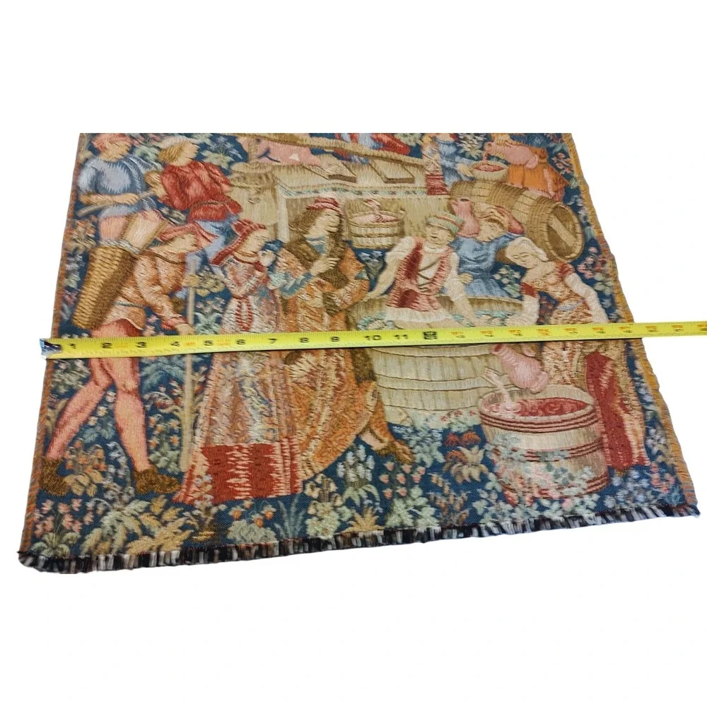 Goblys Les Vendanges French ‎ Tapestry Wine Making Grapes Harvest Medieval